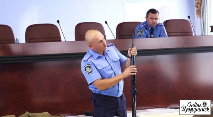 Начальник цюрупинской милиции получил министерскую благодарность (фото)