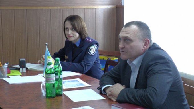 Постановочный визит начальника милиции Херсонщины в Цюрупинск (фото)