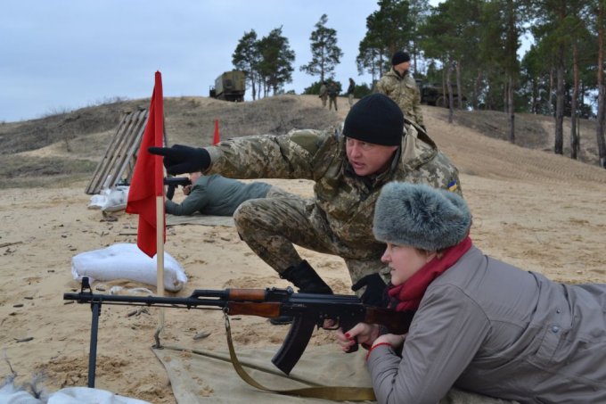 Відбулись чергові навчання роти териториальної оборони міста Олешки (фото)