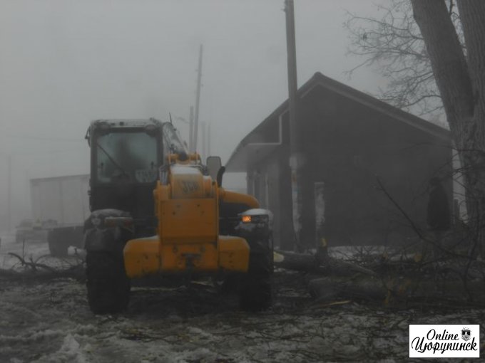 Последствия стихии в Цюрупинске (фото)