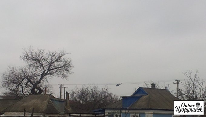 Вертолеты над Цюрупинском (фото)