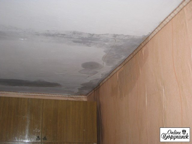 Почему у цюрупинчан текут крыши (фото)