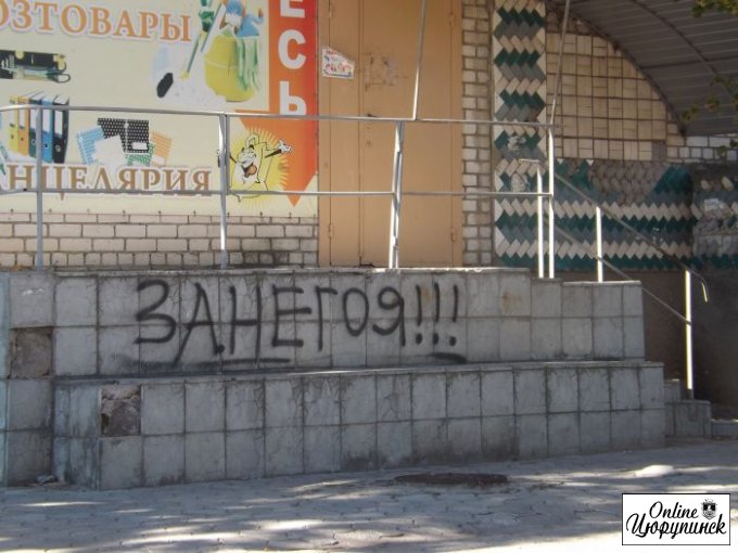 Цюрупинчане просто "счастливы" от такой агитации (фото)