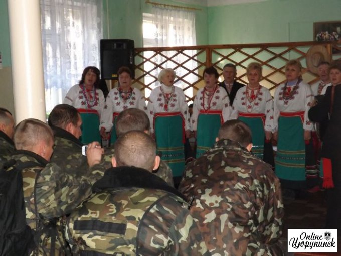 Концерт цюрупинчан в воинской части (видео)
