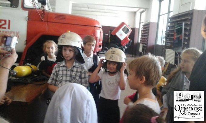 Цюрупинські школярі у гостях рятувальників