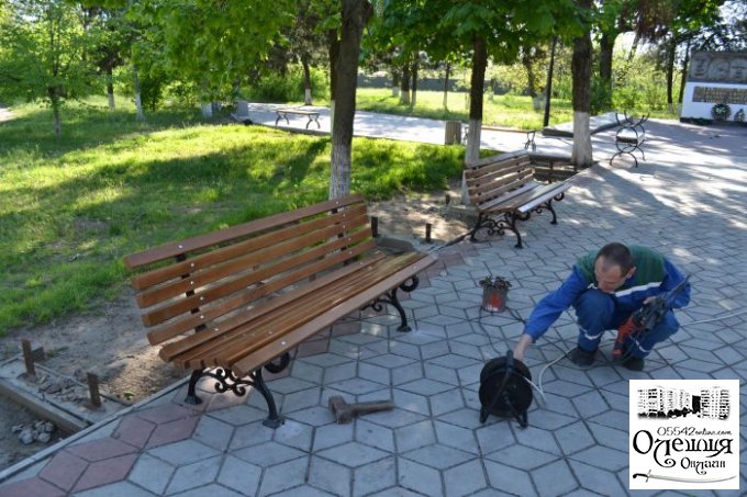 "Парк Славы" в Цюрупинске преображается на глазах