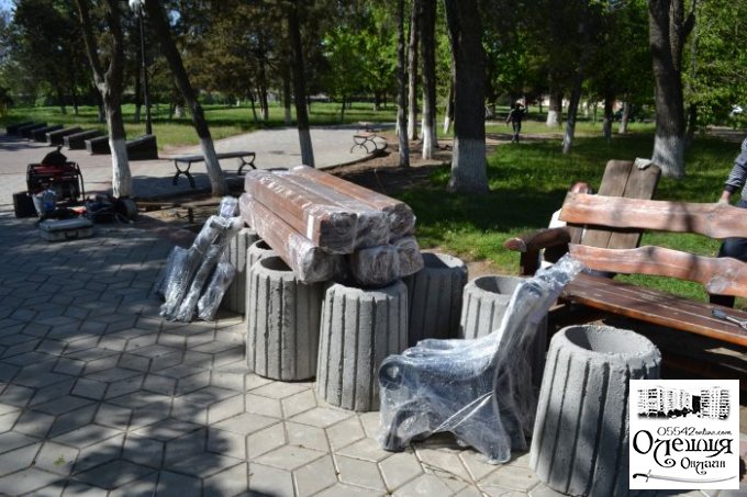 "Парк Славы" в Цюрупинске преображается на глазах