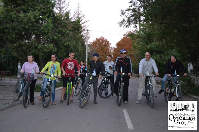 Ранковий велопробіг в Олешках (фото)