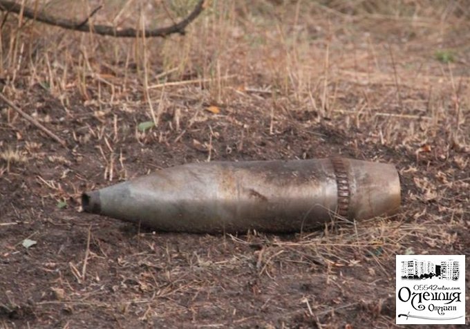 В Олешках нашли взрывоопасные мины, снаряды и гранаты