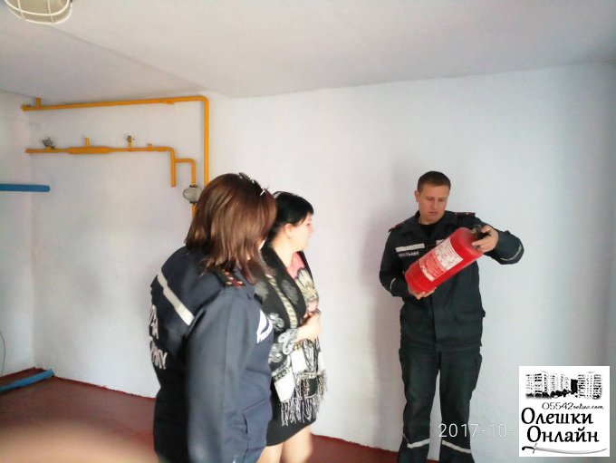 В Олешківському районі тривають перевірки органами державного пожежного нагляду