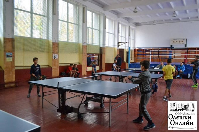  В Олешках проходила відкрита першість міста з настільного тенісу