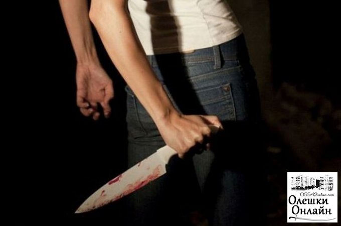 В Олешках осудили молодую женщину за то, что зарезала сожителя