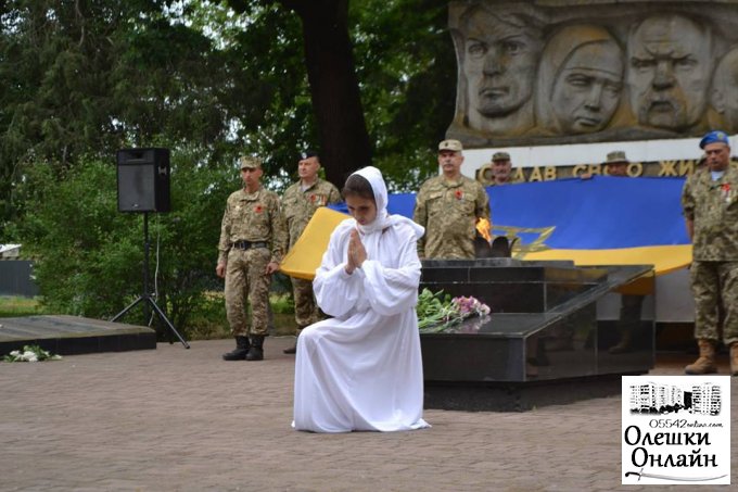 В Олешках відбувся урочистий мітинг присвячений річниці Дня Перемоги