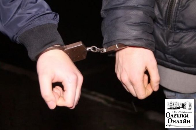 Олешковские оперативники задержали подозреваемых в краже из магазина