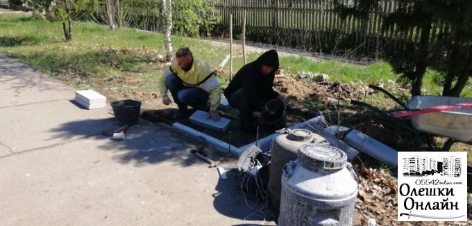Встановлення лавок по вулиці Софіївська